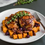 honey roasted chicken and sweet potatoes