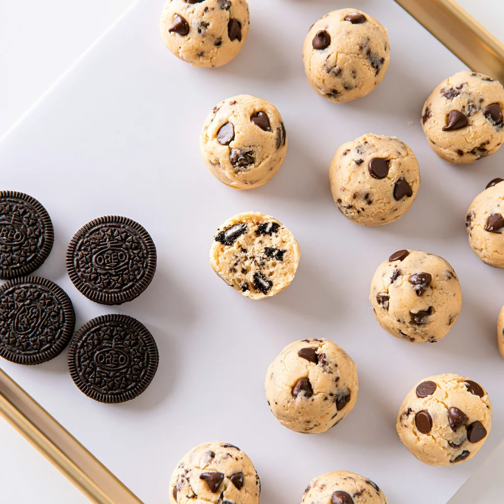 oreo stuffed chocolate chip cookies