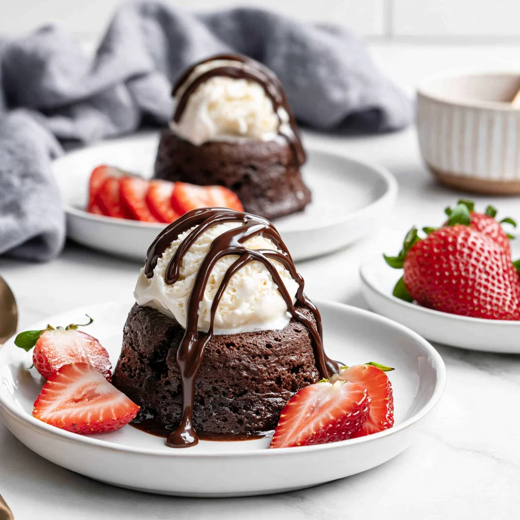 molten chocolate lava cake