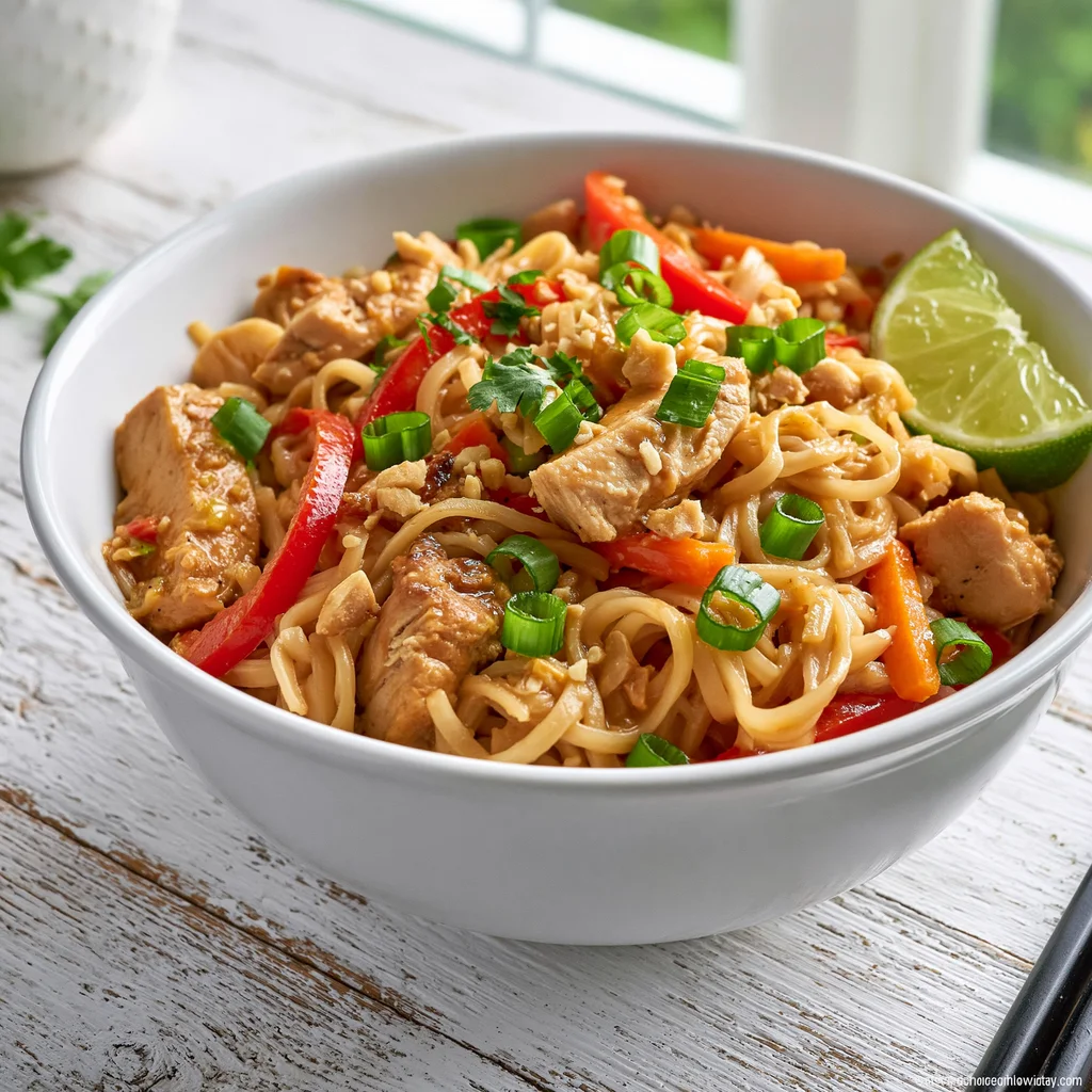 Thai Peanut Chicken & Noodles
