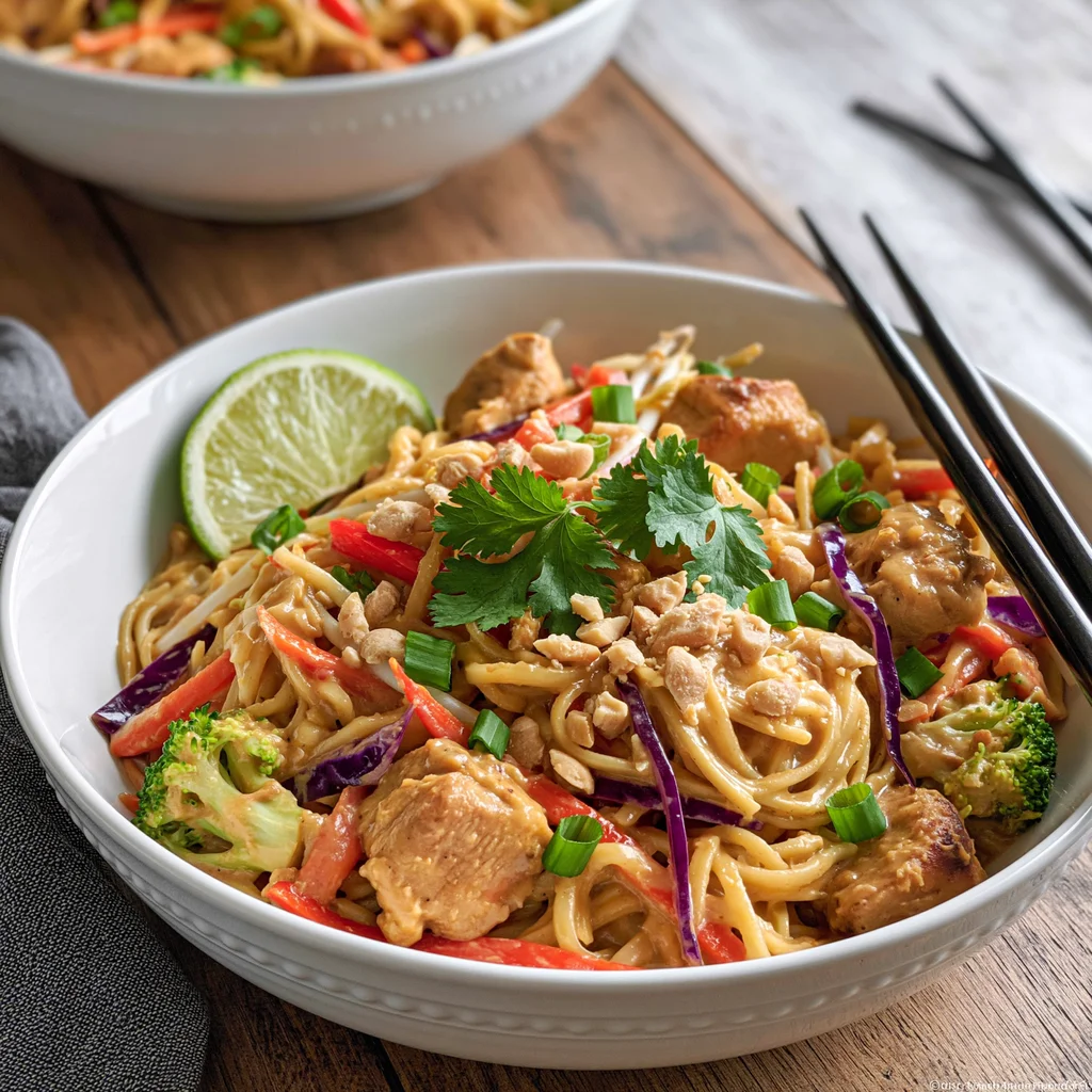 Thai Peanut Chicken & Noodles