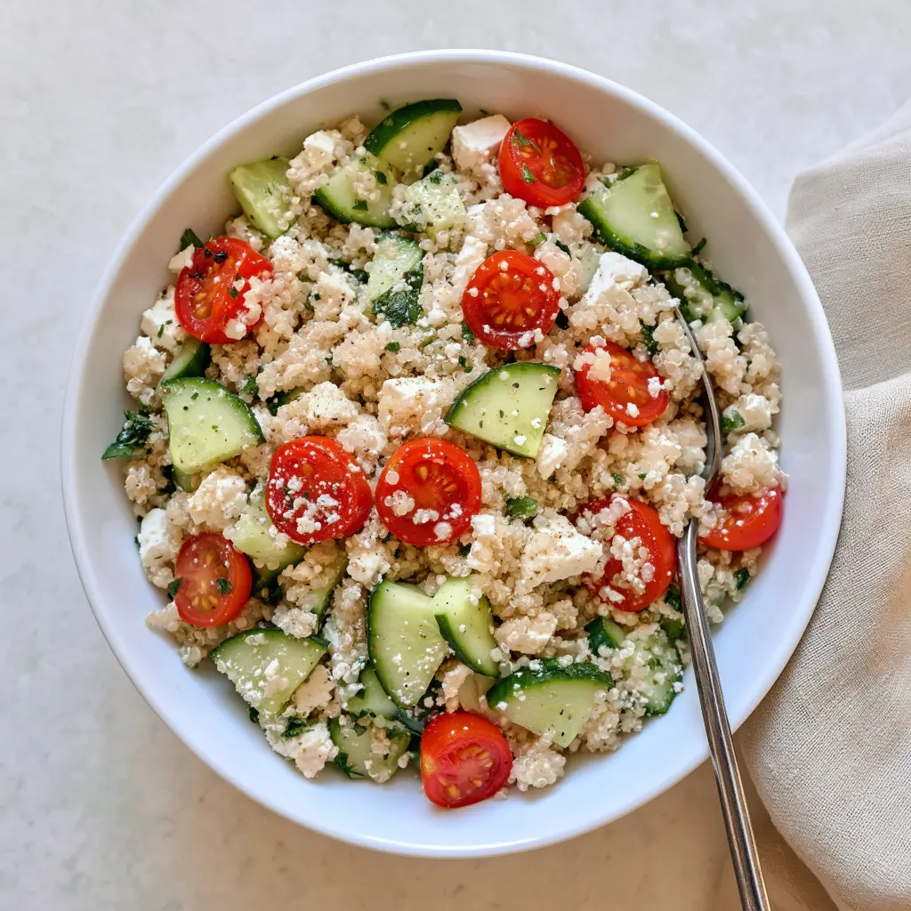 Mediterranean quinoa salad