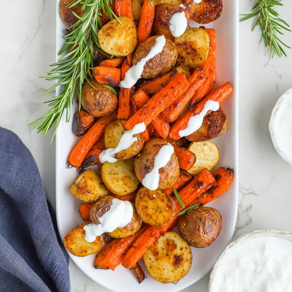 Roasted Potatoes and Carrots