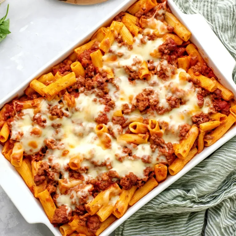 baked ziti with ground beef