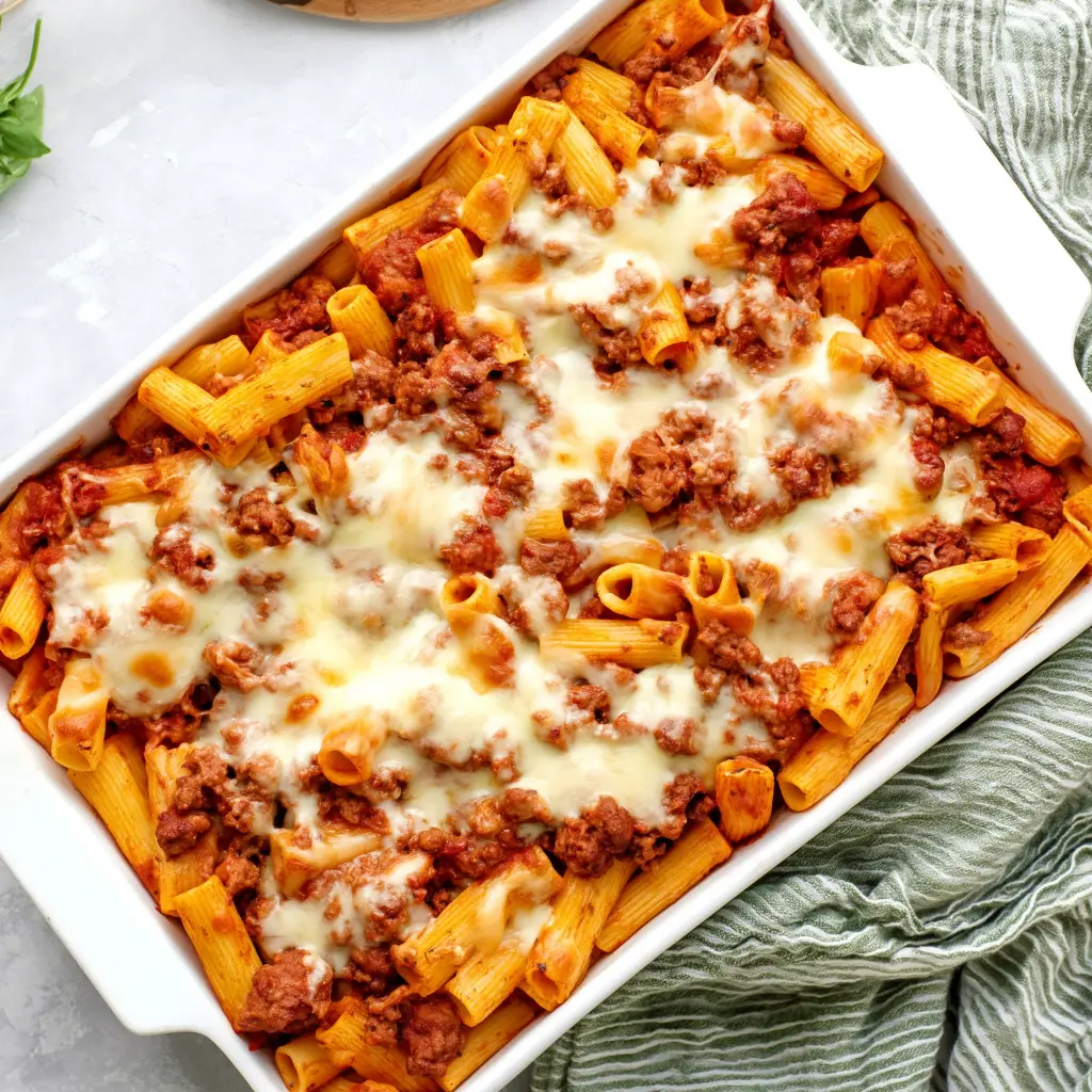 baked ziti with ground beef