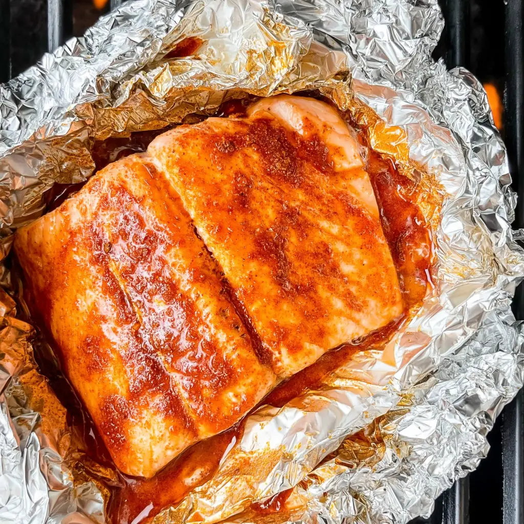 grilled salmon with mango salsa