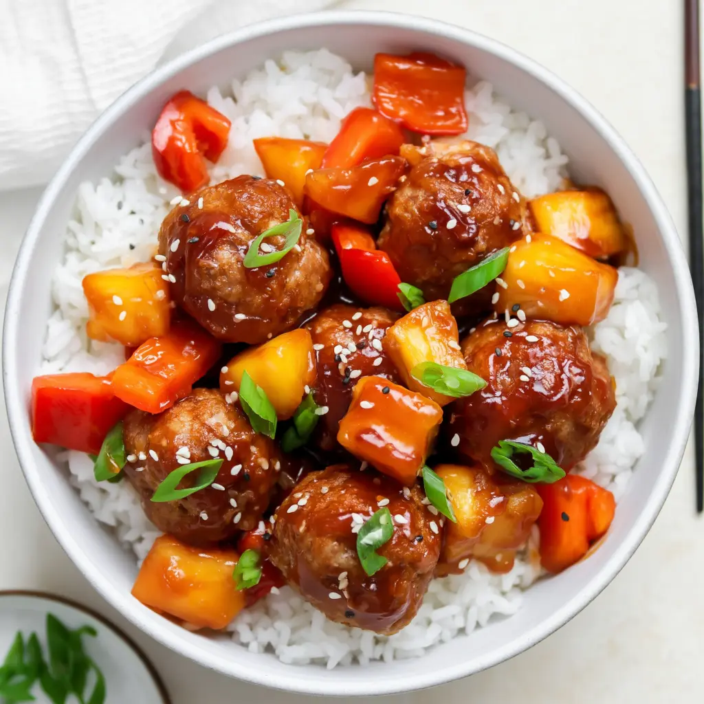 Hawaiian meatballs