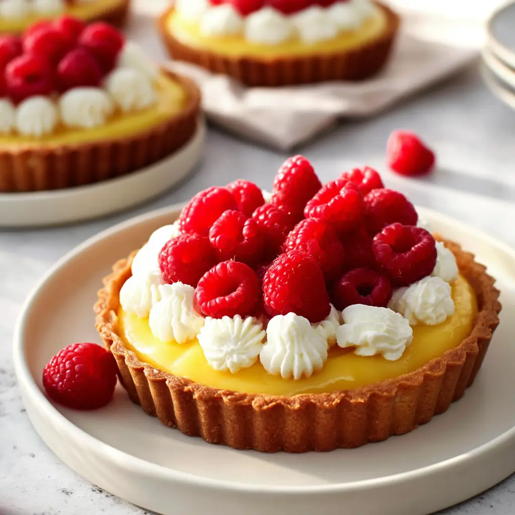 lemon raspberry tarts