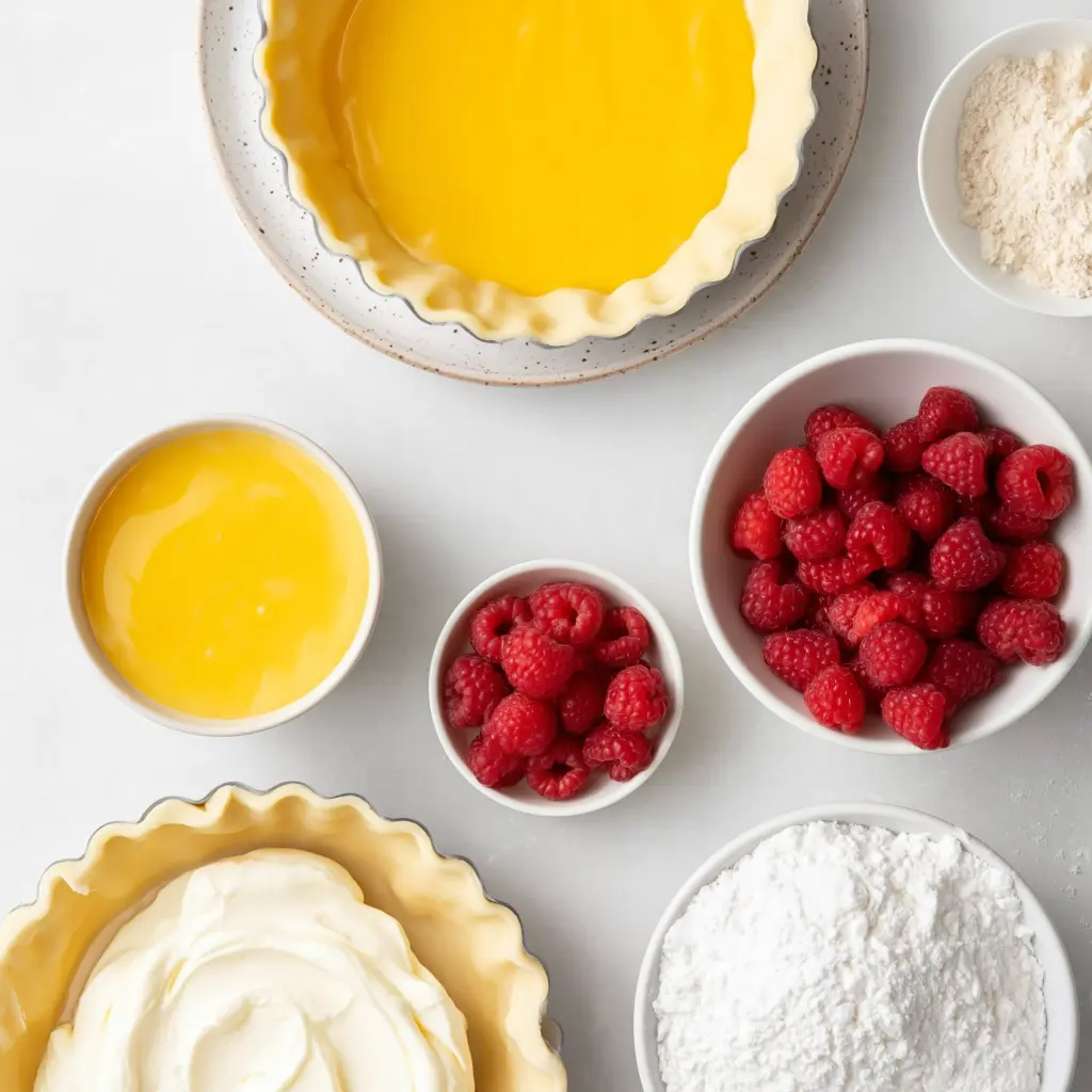 lemon raspberry tarts