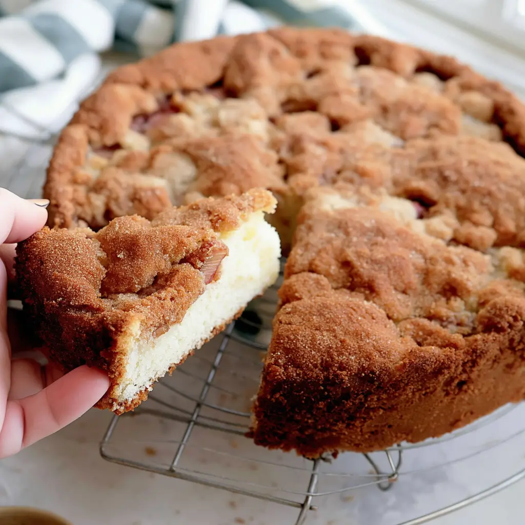 old-fashioned rhubarb cake