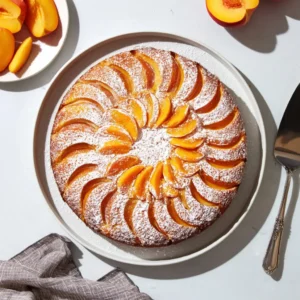 peach cake