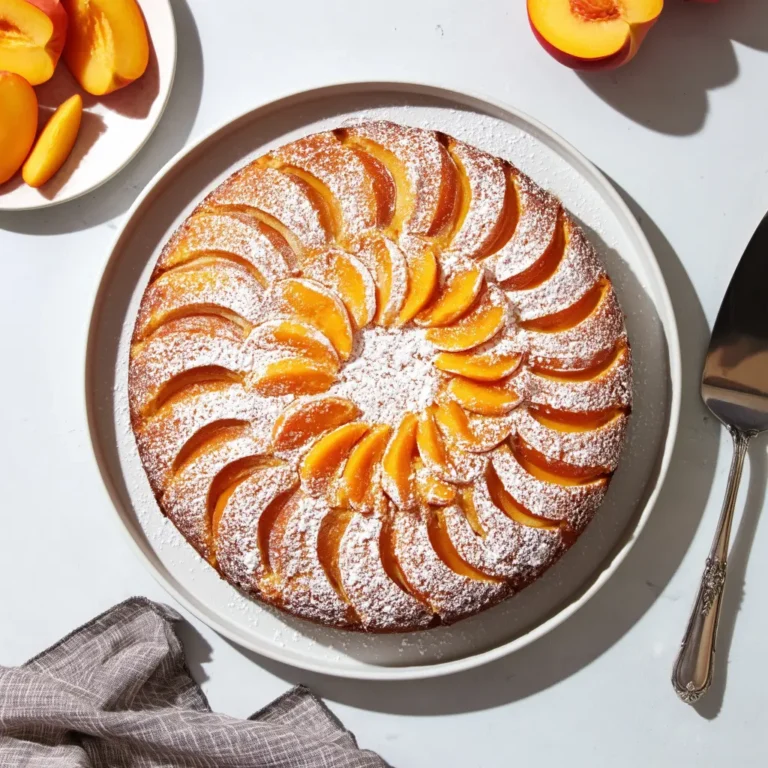 peach cake