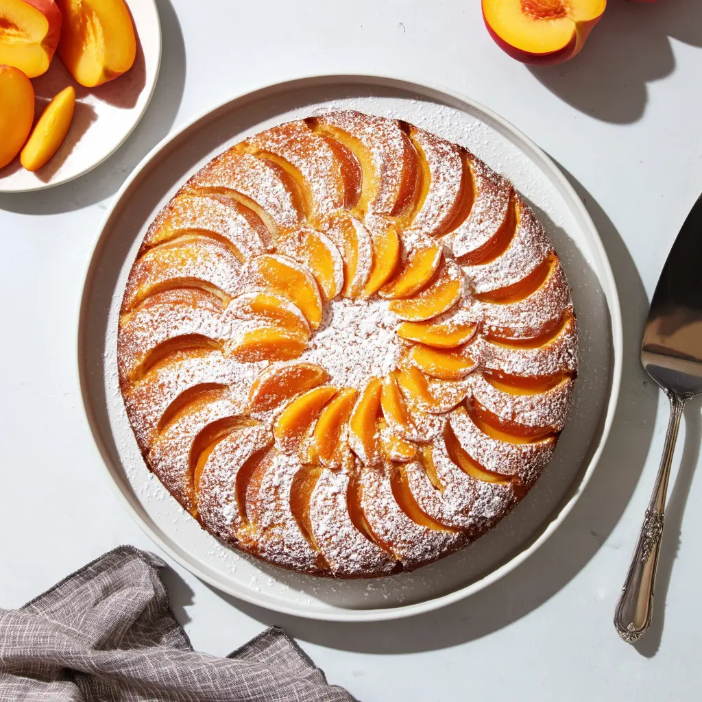 peach cake