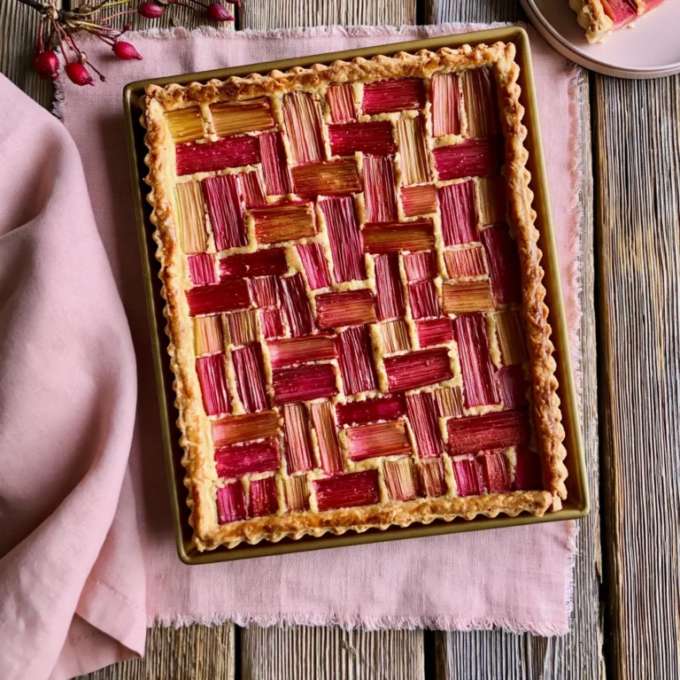 rhubarb frangipane tart