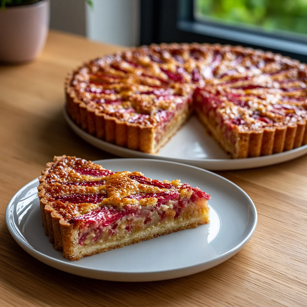 rhubarb frangipane tart