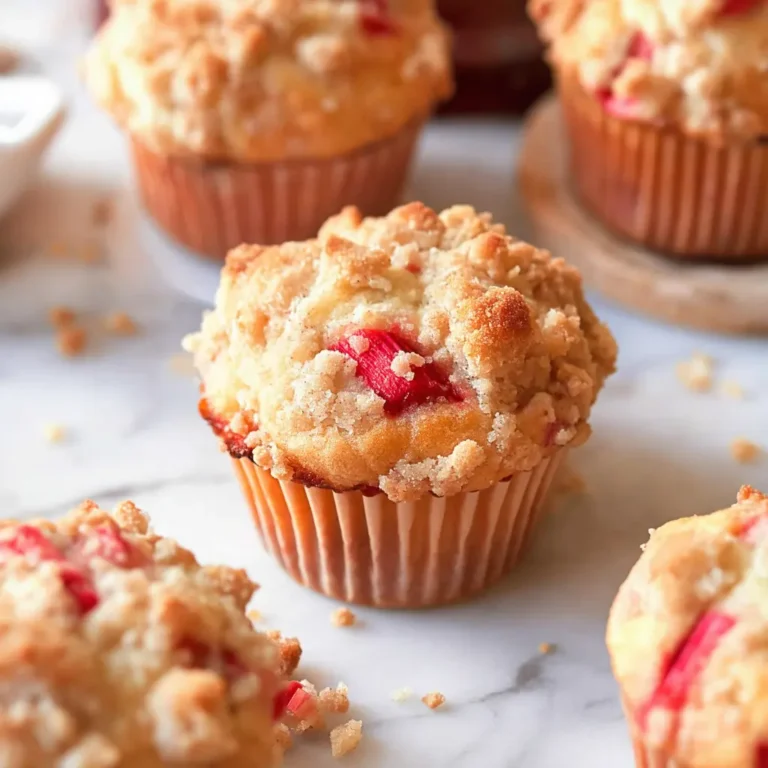 rhubarb muffins