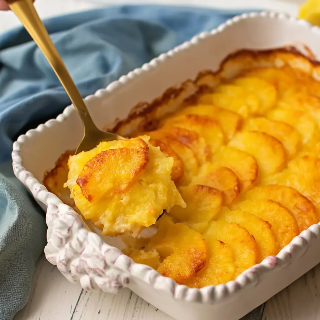scalloped pineapple