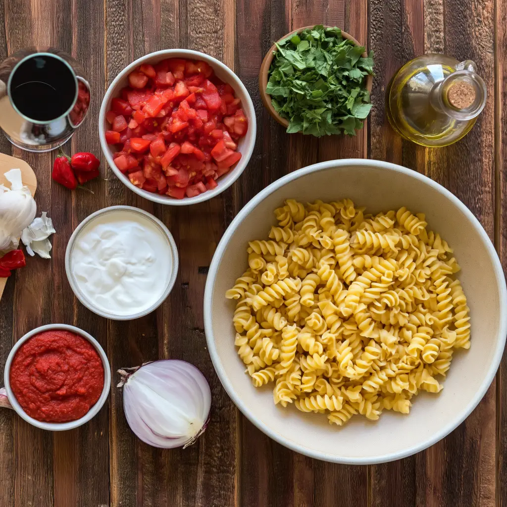 Spicy Fusilli Pasta