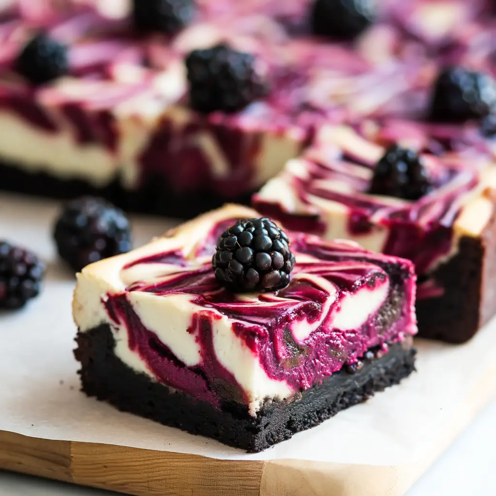 blackberry cheesecake brownies