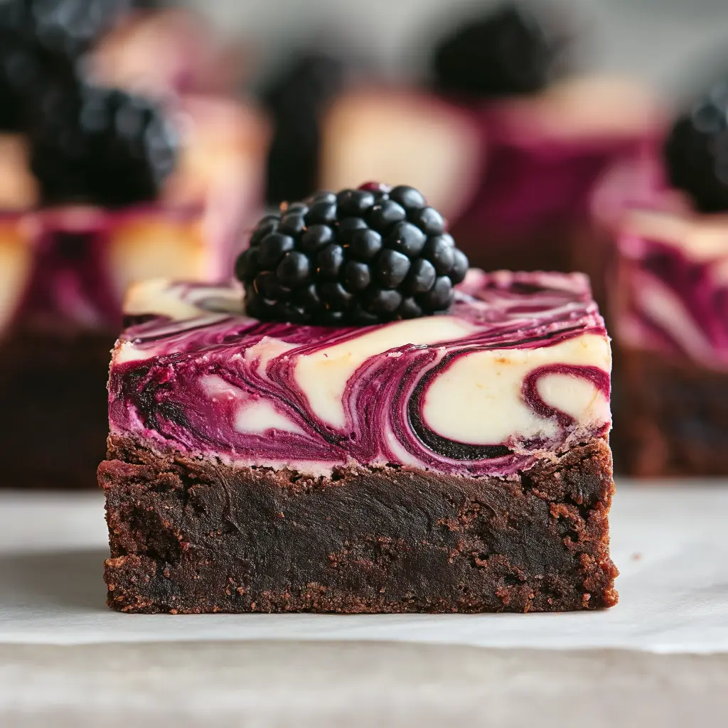 blackberry cheesecake brownies