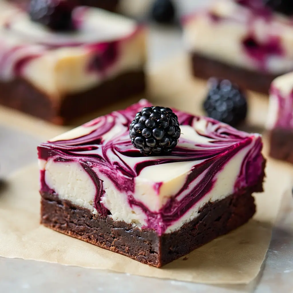 blackberry cheesecake brownies