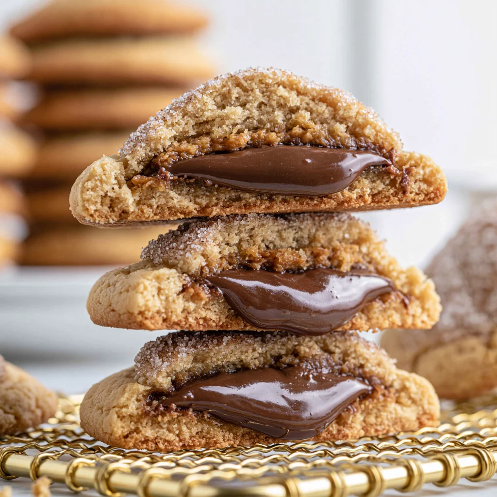 Nutella stuffed cookies